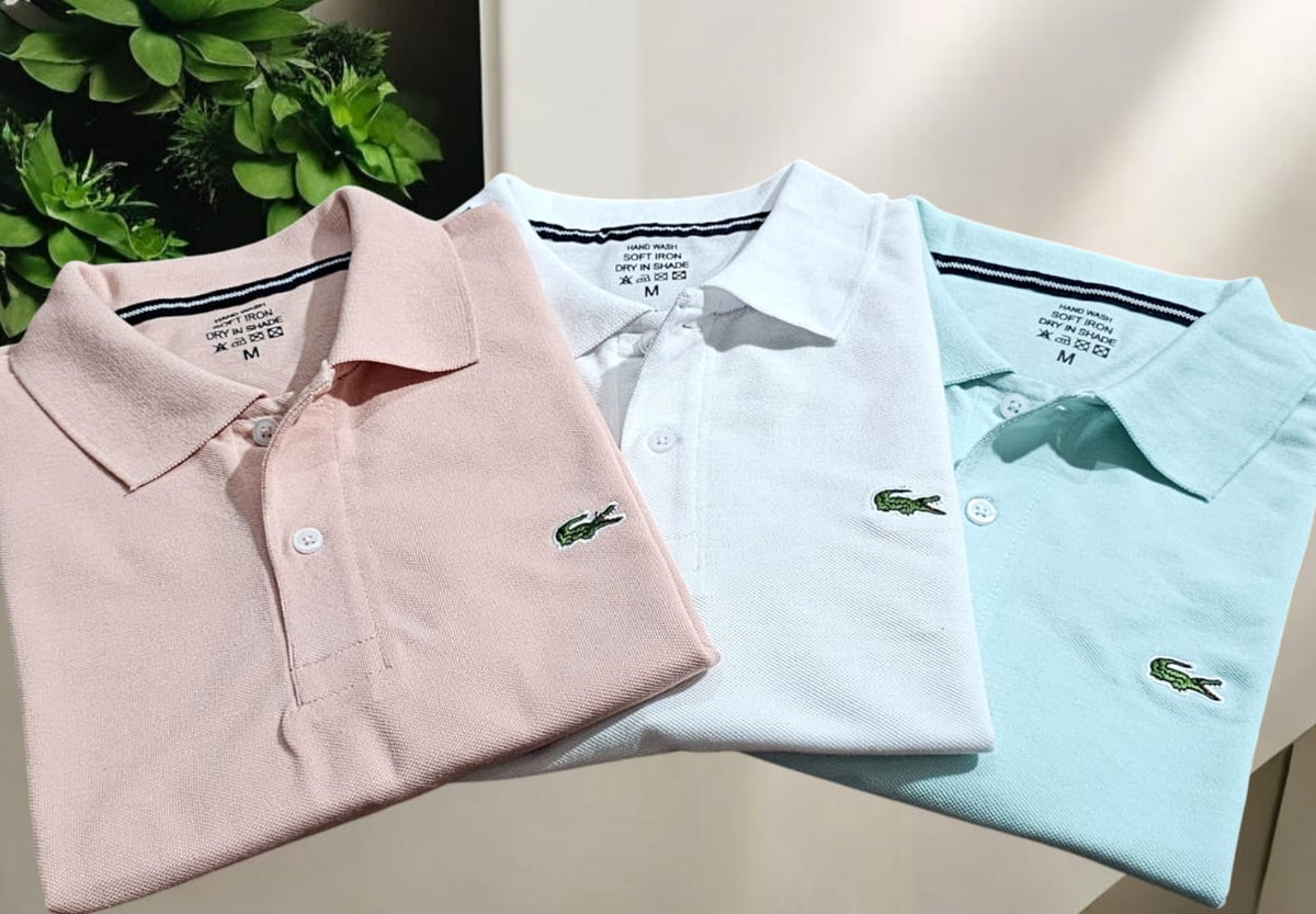 Classic Polo T-Shirt — Pack of 3