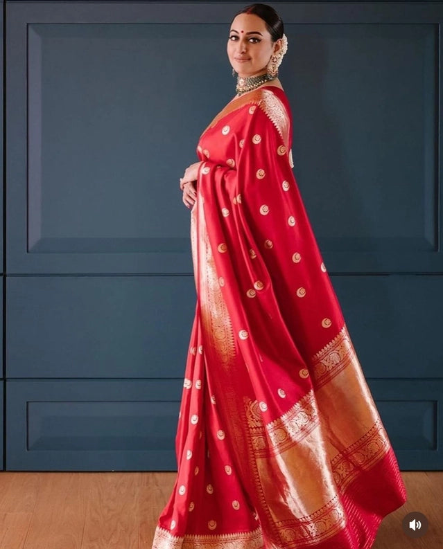Banarasi Silk Zari Saree — Multicolor