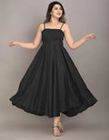Black Minimal Maxi Dress